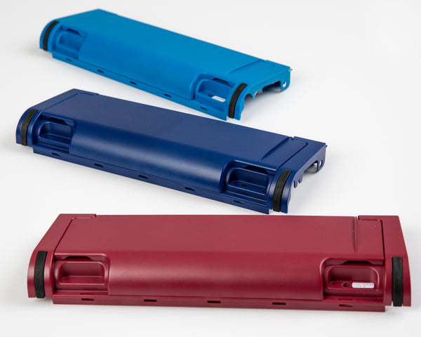 Group picture of color variants for rear housing assembly