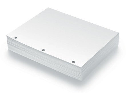 Standard Three-Hole Punched Braille Paper