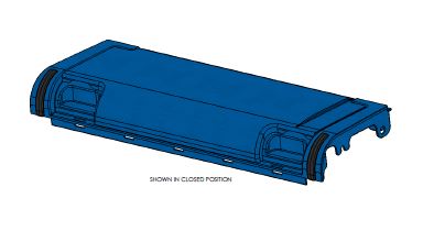 Rear Housing Assembly - Closed Blue